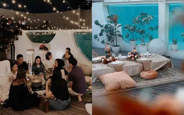 potret kolam renang seleb di rooftop © berbagai sumber