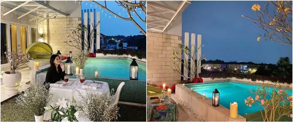 potret kolam renang seleb di rooftop © berbagai sumber