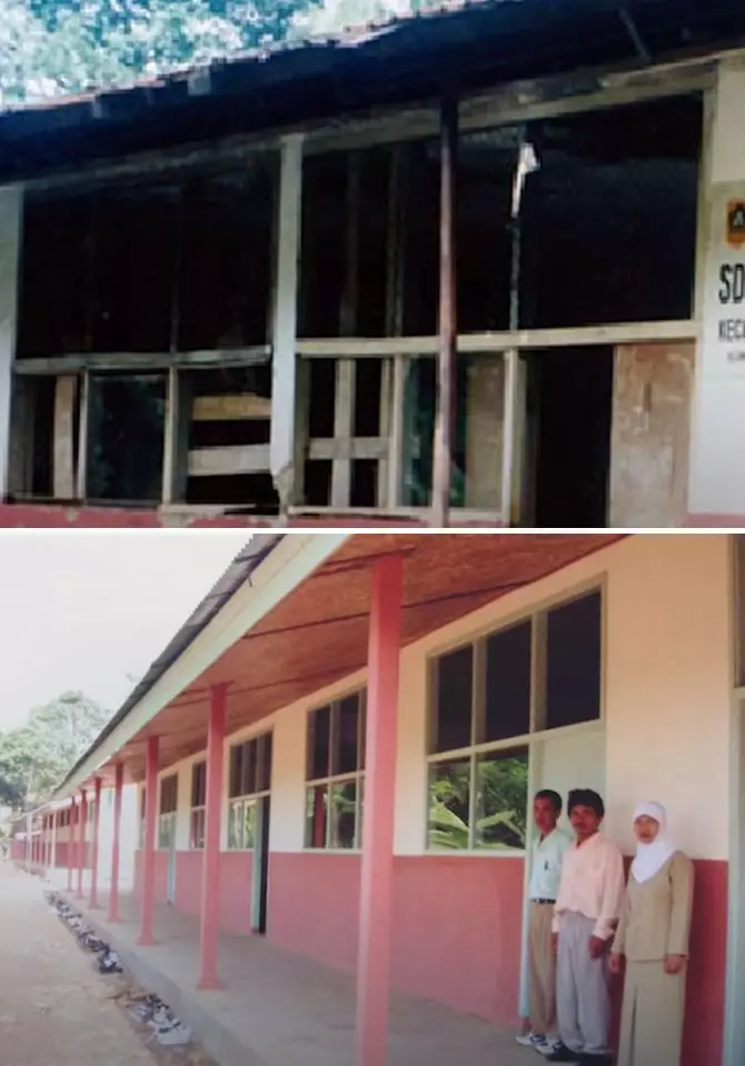 potret sekolah yang direnovasi Cinta Laura © 2021 brilio.net YouTube potret sekolah yang direnovasi Cinta Laura © 2021 brilio.net YouTube