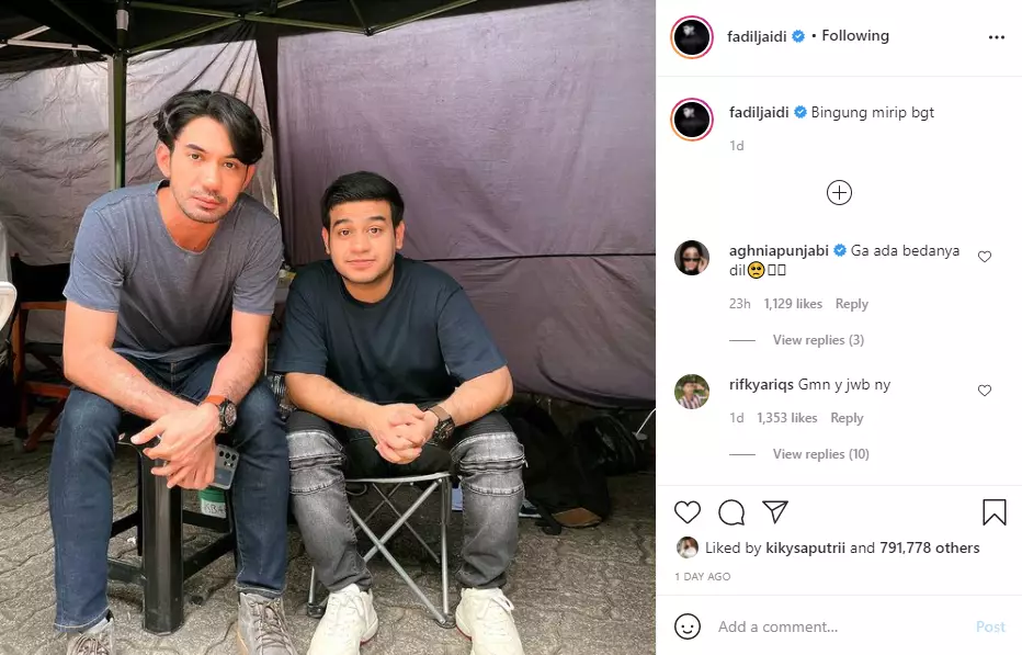 Fadil Jaidi ngaku mirip Reza Rahadian Instagram
