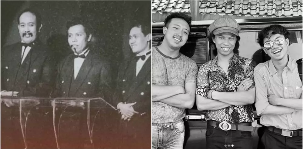 Beda gaya penampilan Warkop dan Warkopi © berbagai sumber