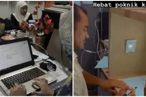 Cara kreatif guru saat mengajar kelas online, bikin mini studio