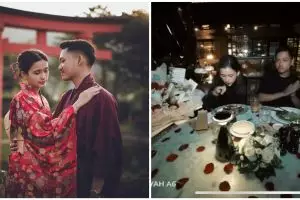 11 Momen Azriel Hermansyah beri kejutan Sarah Menzel naik helikopter