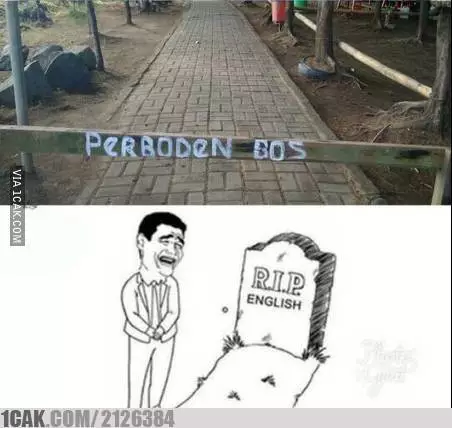 peringatan pakai bahasa Inggris lucu abis © 2021 1cak.com peringatan pakai bahasa Inggris lucu abis © 2021 1cak.com