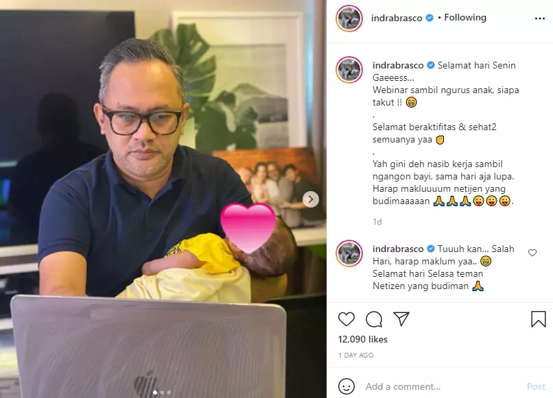 Dikira menganggur ini jawaban suami Mona Ratuliu Instagram