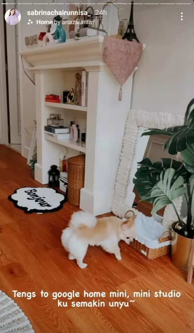 cara sabrina desain mini studio © instagram