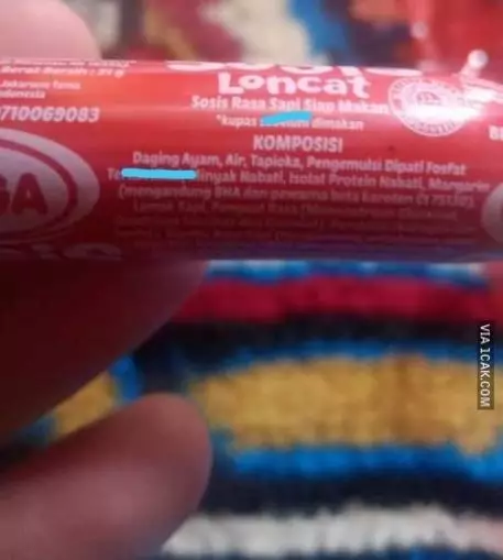 tulisan di komposisi makanan bingungin banget © 2021 1cak.com