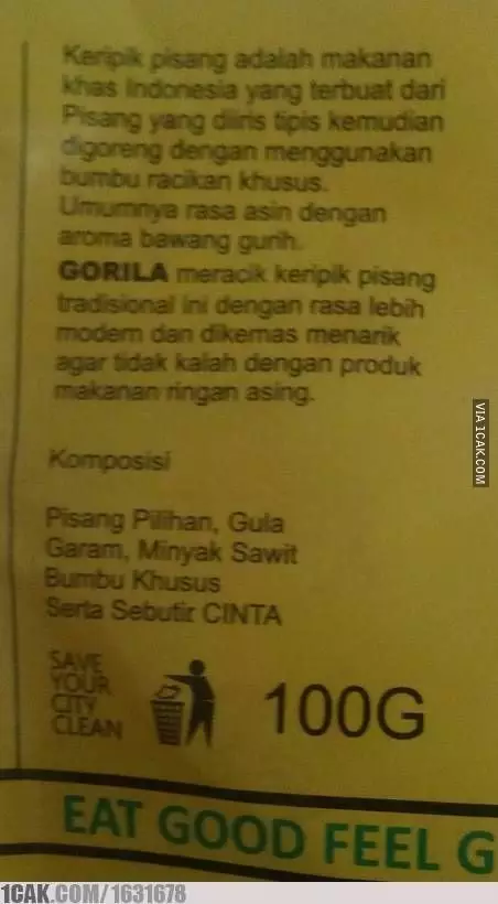 tulisan di komposisi makanan bingungin banget © 2021 1cak.com