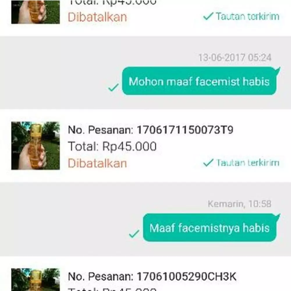 chat lucu penjual online shop pamer banget © 2021 instagram.com