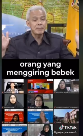 mahasiswa ini dapat HP dari Ganjar Pranowo © TikTok/@ganjarpranowo