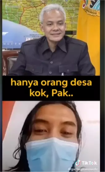 mahasiswa ini dapat HP dari Ganjar Pranowo © TikTok/@ganjarpranowo