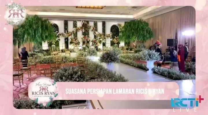 dekorasi lamaran ria ricis dan teuku ryan © instagram dekorasi lamaran ria ricis dan teuku ryan © instagram