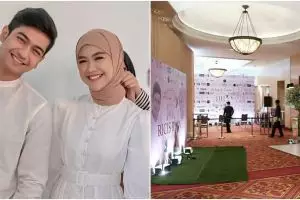 Mirip taman bunga, 7 potret dekorasi lamaran Ria Ricis dan Teuku Ryan
