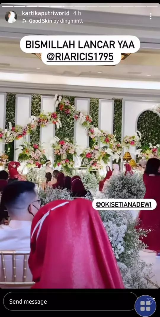 Momen Kartika Putri hadiri lamaran icis Instagram/@kartikaputriworld