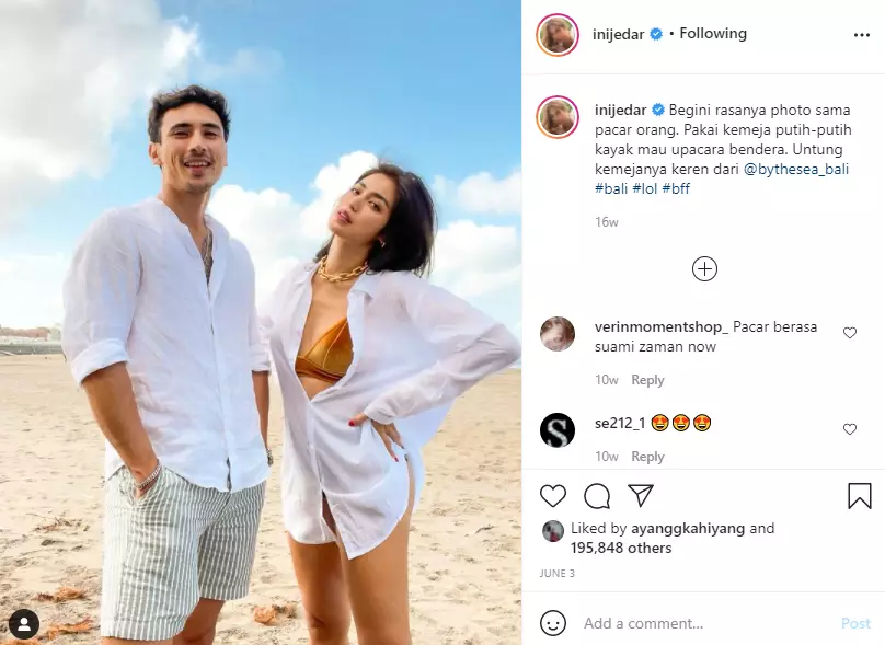 Potret Jessica Iskandar dilamar Vincent Andrianto Instagram Potret Jessica Iskandar dilamar Vincent Andrianto Instagram