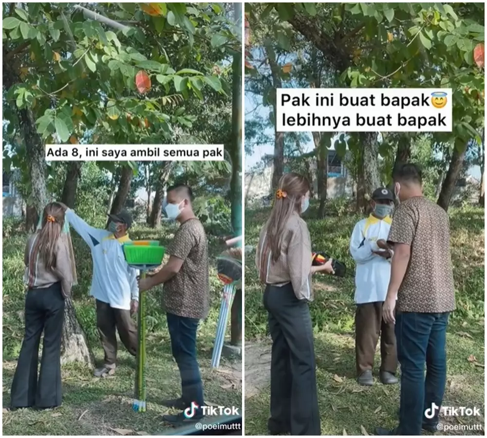 tukang sapu dapat rezeki © 2021 TikTok