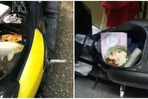 11 Potret lucu isi jok motor ini nyelenehnya bikin kaget