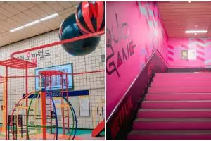 6 Penampakan pop-up playground Squid Game di Itaewon, sedot animo fans