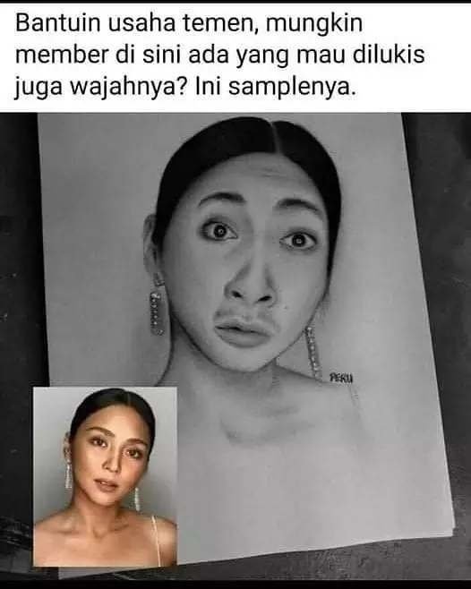 sketsa gagal wajah orang © 2021 berbagai sumber