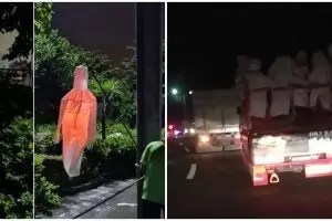 11 Momen lucu difoto pas malam hari ini penampakannya serem pol