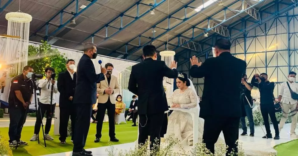 Momen pernikahan Joy Tobing Instagram© 2021 brilio.net