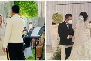 7 Momen pernikahan Joy Tobing dan Kolonel Cahyo Permono, penuh khidmat