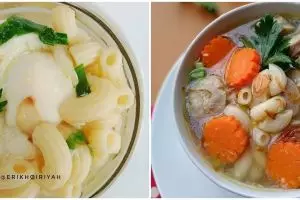 11 Resep sup makaroni rumahan, kuahnya nendang dan mudah dibuat