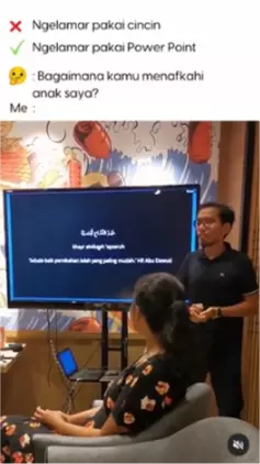 pria ini presentasi pakai power point untuk lamar kekasih © Instagram/@yasherfadhli