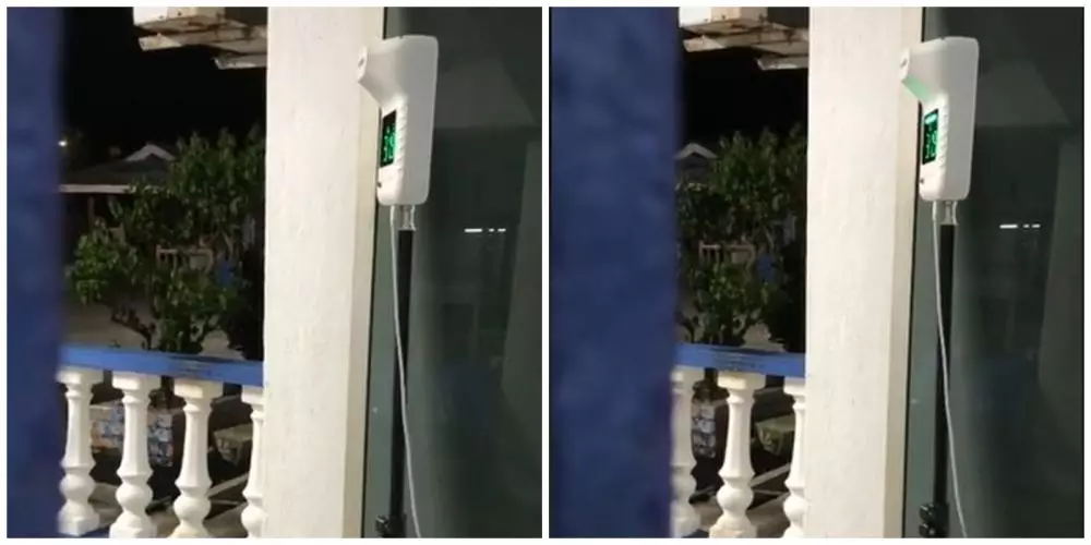 Alat pendeteksi suhu © TikTok