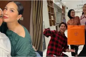 9 Beda gaya outfit hamil Lesty Kejora & Nagita, simple tapi stylish