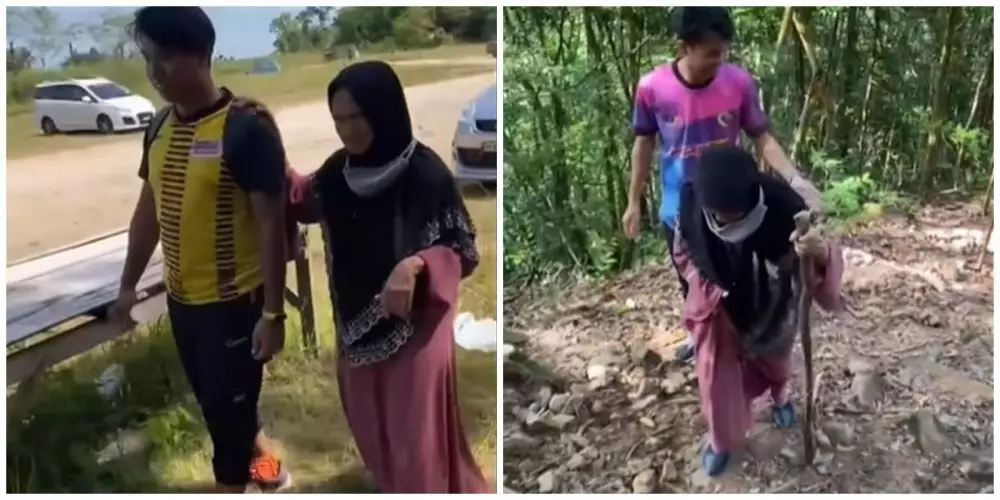 Cerita nenek sukses mendaki © TikTok Cerita nenek sukses mendaki © TikTok