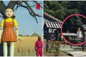 Ini asal usul boneka raksasa Squid Game, keberadaannya curi perhatian