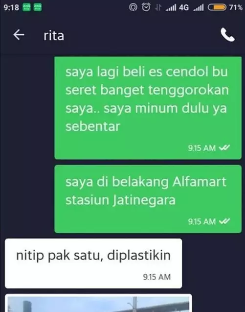 pelanggan ojek online titip beliin barang ke driver © 2021 instagram.com