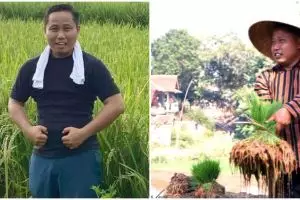 Dari pelawak jadi petani, ini 9 momen Narji bekerja di sawah