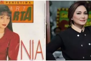 Tenar sebagai penyanyi lagu galau, ini 9 potret masa muda Nia Daniaty
