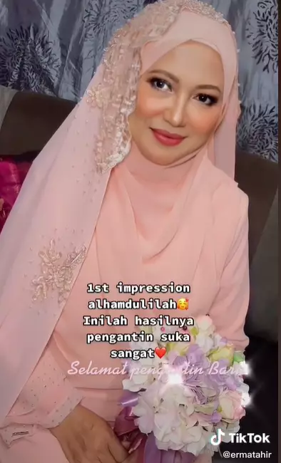 Transformasi wajah wanita usia 60-an usai di makeup Instagram