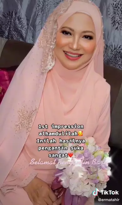 Transformasi wajah wanita usia 60-an usai di makeup Instagram