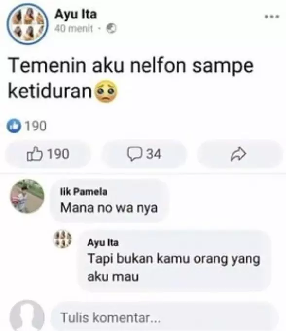 status FB dibalas lucu sama warganet © 2021 instagram.com status FB dibalas lucu sama warganet © 2021 instagram.com