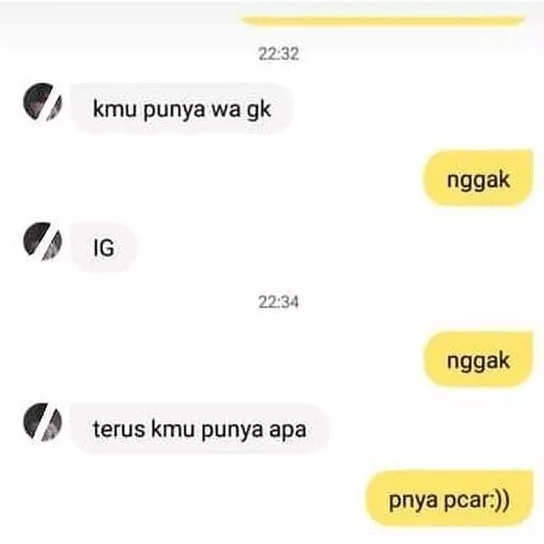ngechat gebetan ternyat masih punya pacar © 2021 instagram.com