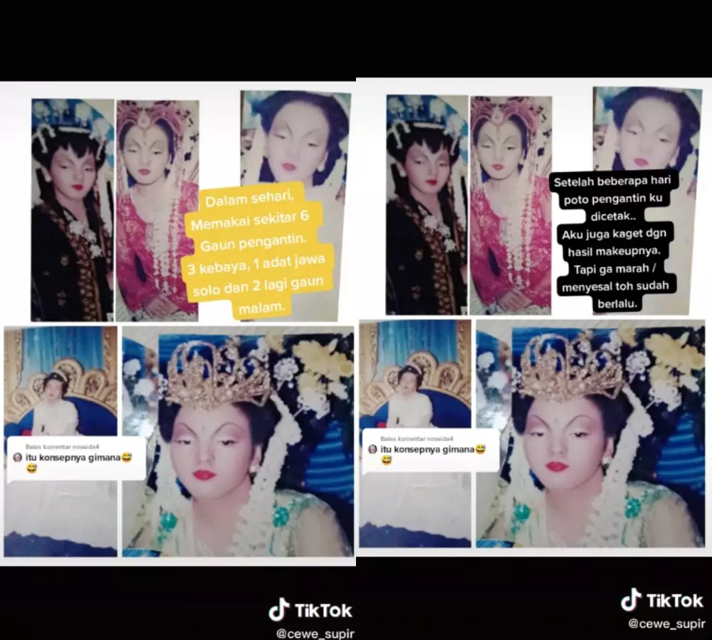 pengantin dilarang liat cermin © 2021 TikTok