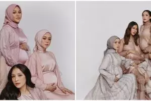 9 Pemotretan Nagita, Paula, Aurel, Lesty, disebut kuartet 'The Bumils'