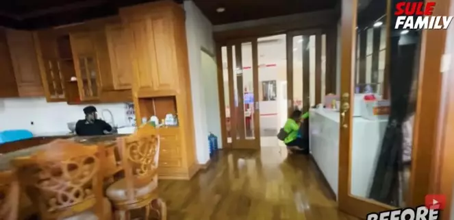 potret dapur Nathalie Holscher sebelum dan sesudah renovasi © YouTube/Sule Family