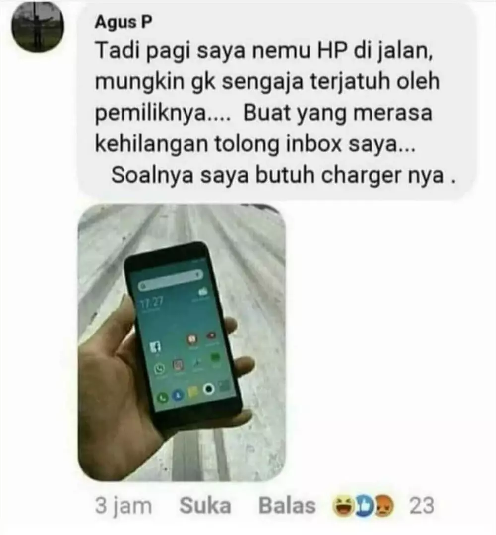 status FB mau cerita malah gini jadinya © 2021 instagram.com