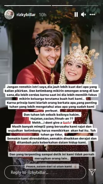 Rizky Billar tulis ungkapan kesal di media sosial © 2021 brilio.net Rizky Billar tulis ungkapan kesal di media sosial © 2021 brilio.net