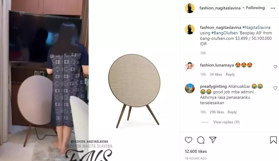 Nagita Slavina miliki speaker mewah © berbagai sumber