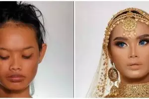 Viral ODGJ di-make over MUA, menjelma jadi princess Bollywood