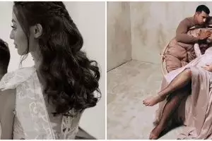 7 Potret maternity shoot Margin Wieheerm, Ali Syakieb pakai sayap