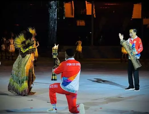 Potret pembukaan PON Papua © Instagram/@sekretariat.kabinet