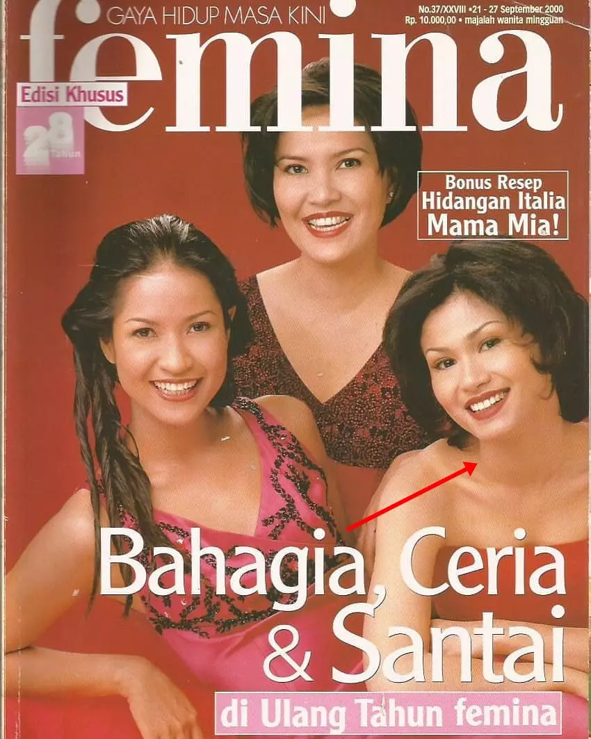potret lawas tanara geraldine jadi cover majalah © berbagai sumber