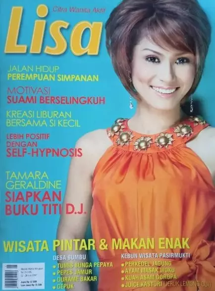 potret lawas tanara geraldine jadi cover majalah © berbagai sumber